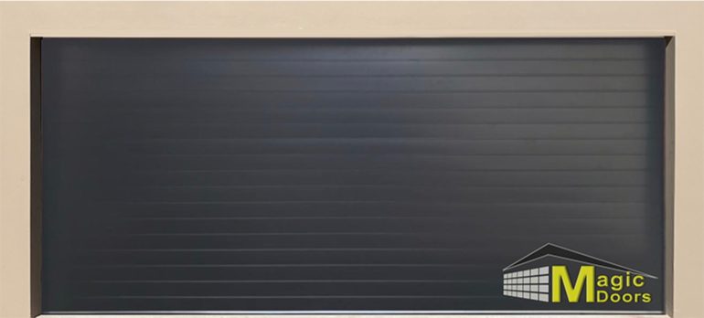 DOUBLE BLACK ALU FLUTED DOOR